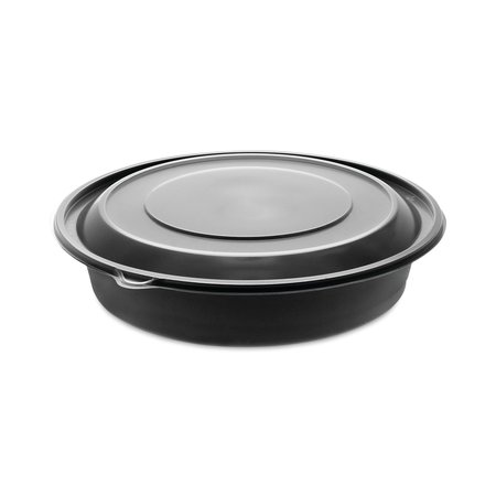 PACTIV EarthChoice MealMaster Bowl w/Lid, 48oz, 10.13d x 2.13h, 1-Comp, PK150 PK 0CN80948CSTC